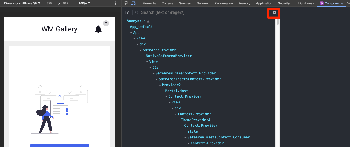 Components Settings