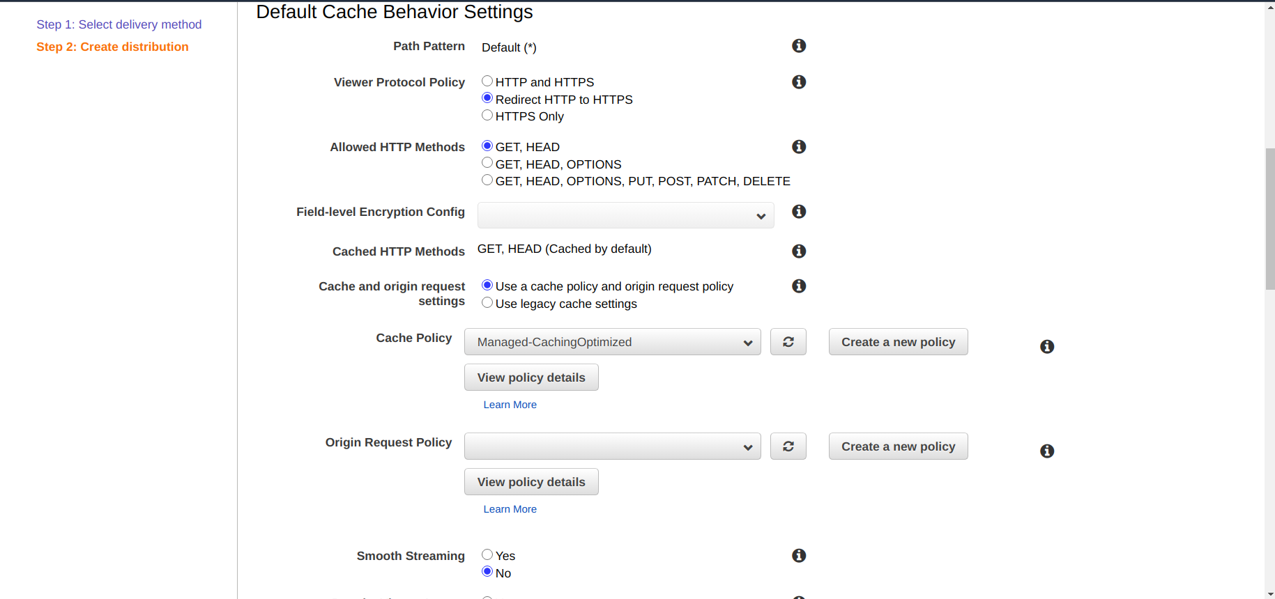 CDN cache behaviour