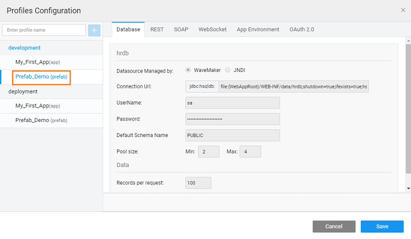 config prefab