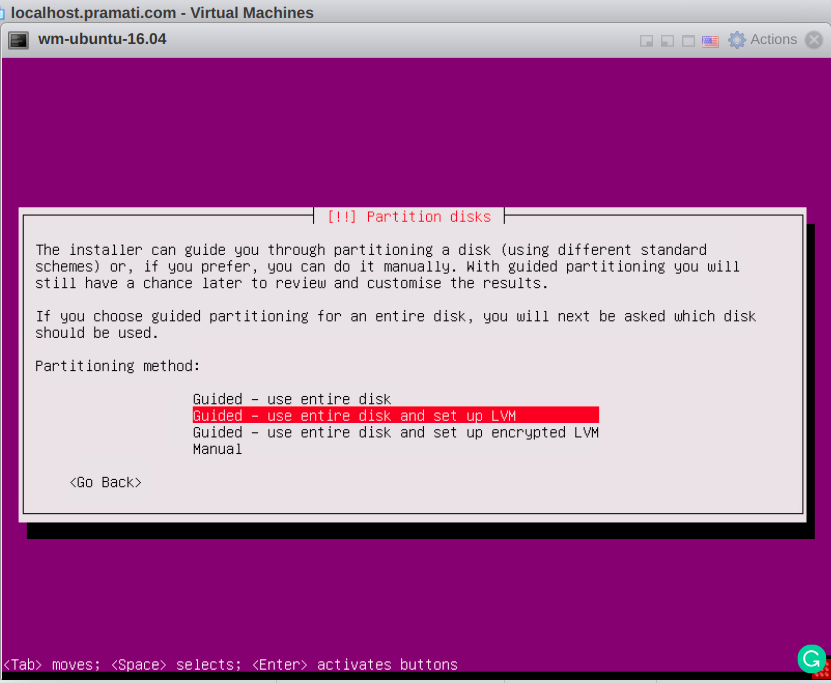 disk partition method