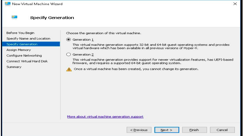 selecting generation type