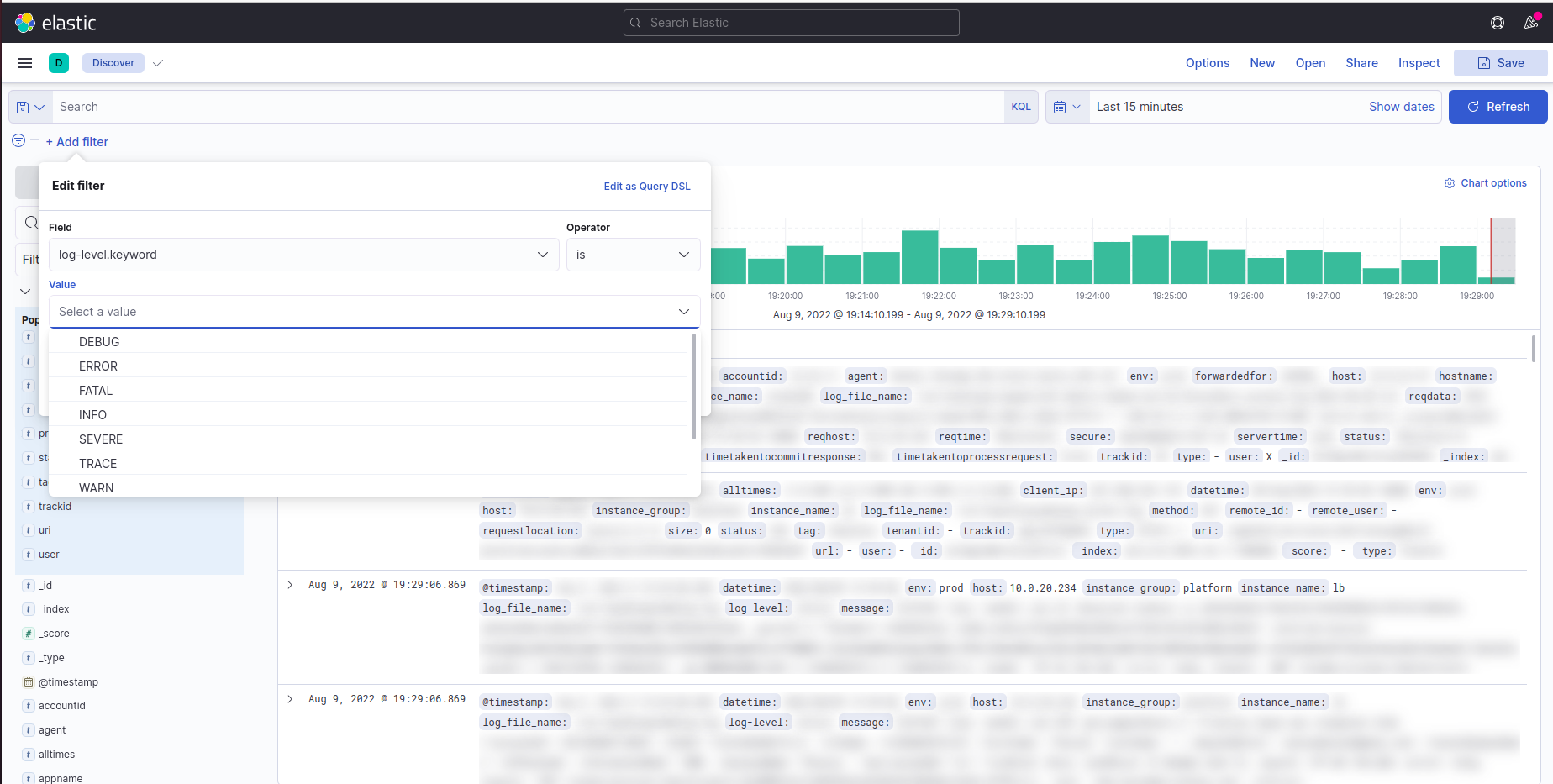 Kibana Home Page