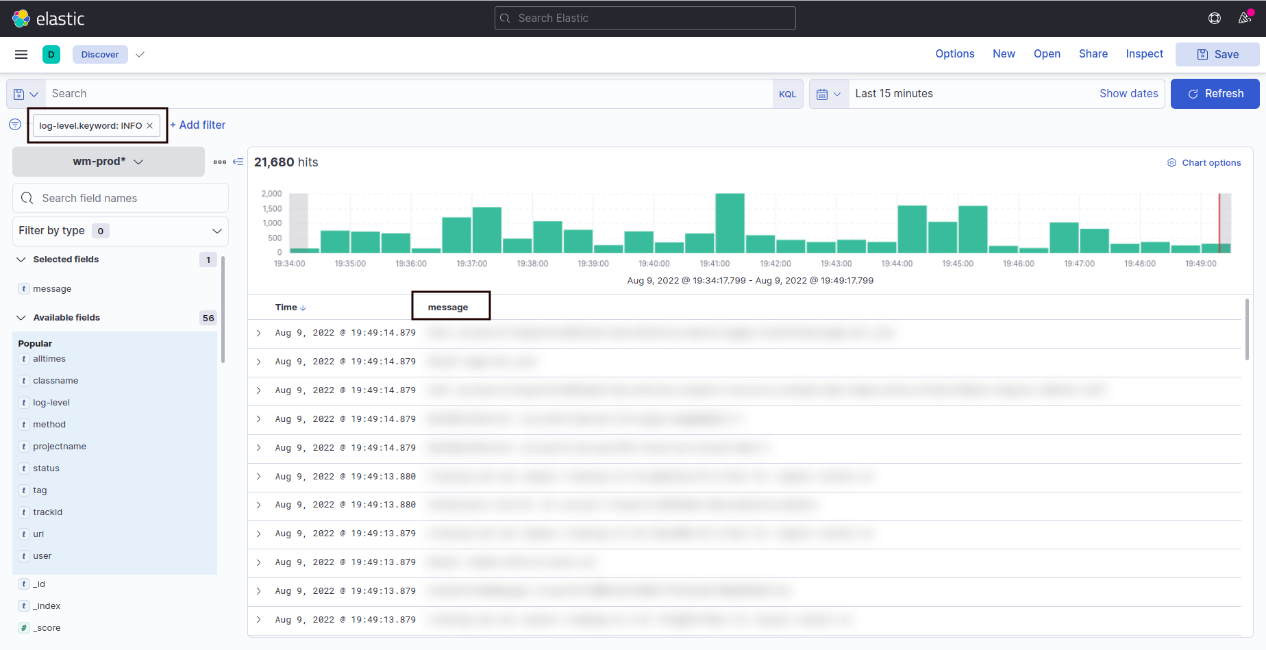 Kibana Home Page