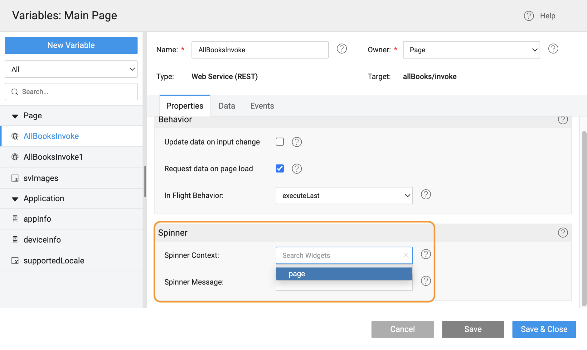 variable spinner context